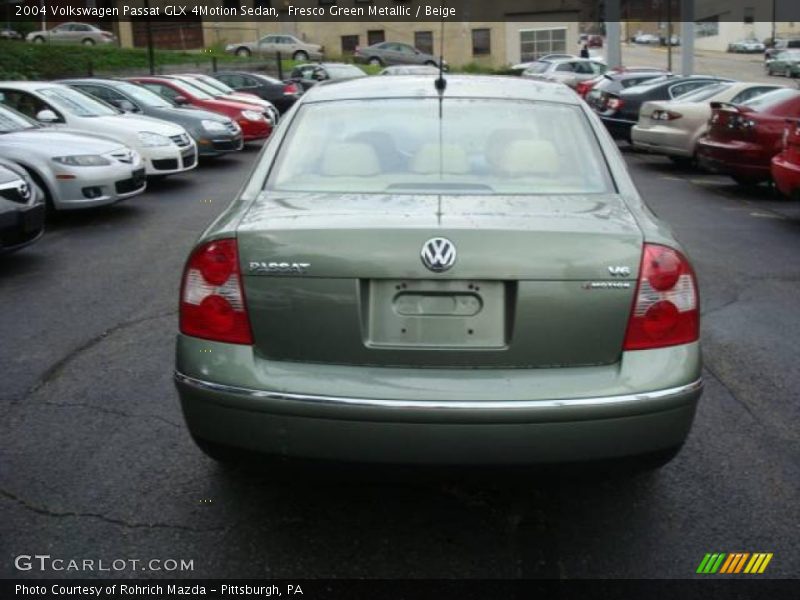 Fresco Green Metallic / Beige 2004 Volkswagen Passat GLX 4Motion Sedan
