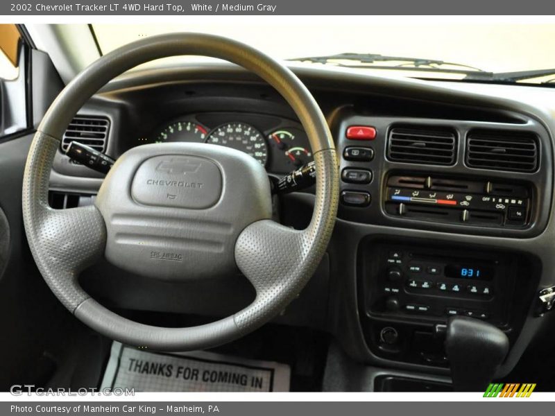 White / Medium Gray 2002 Chevrolet Tracker LT 4WD Hard Top