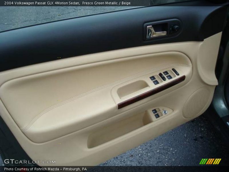 Fresco Green Metallic / Beige 2004 Volkswagen Passat GLX 4Motion Sedan