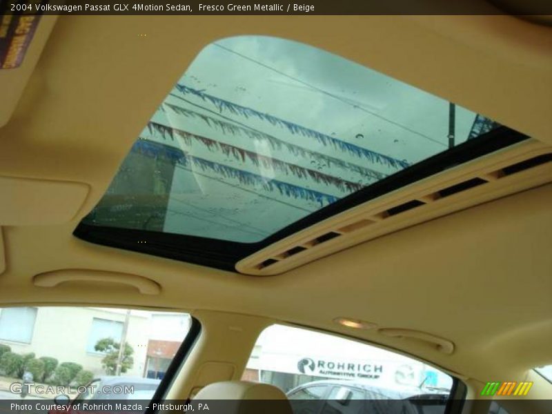 Fresco Green Metallic / Beige 2004 Volkswagen Passat GLX 4Motion Sedan