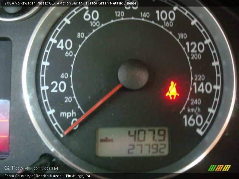 Fresco Green Metallic / Beige 2004 Volkswagen Passat GLX 4Motion Sedan