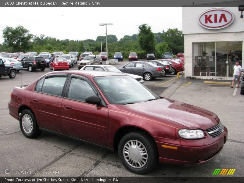 Redfire Metallic / Gray 2003 Chevrolet Malibu Sedan
