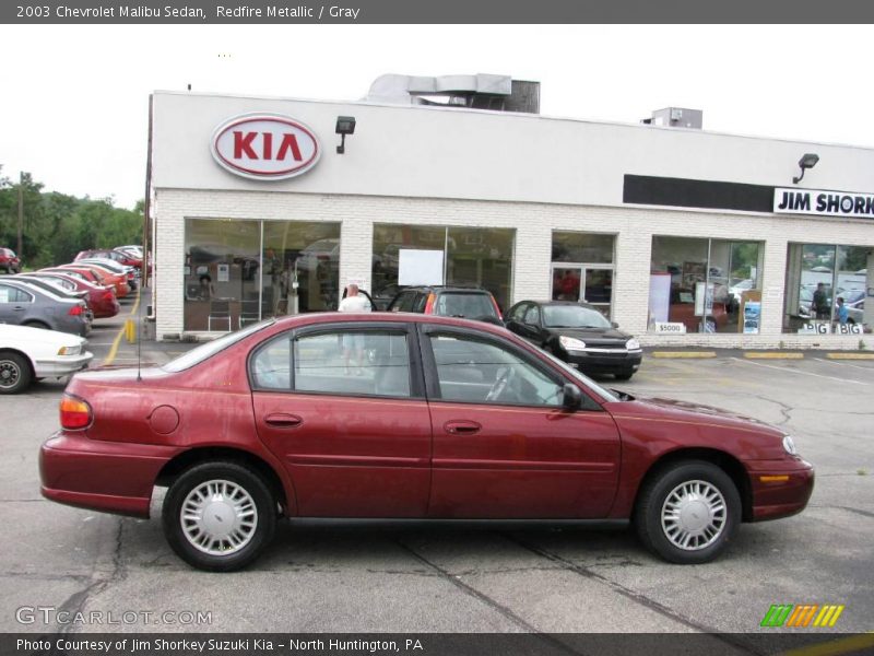 Redfire Metallic / Gray 2003 Chevrolet Malibu Sedan