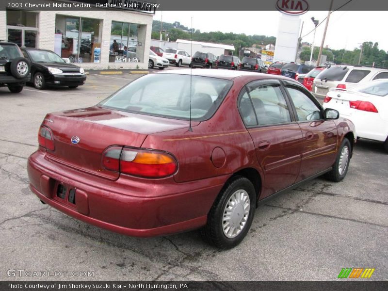 Redfire Metallic / Gray 2003 Chevrolet Malibu Sedan