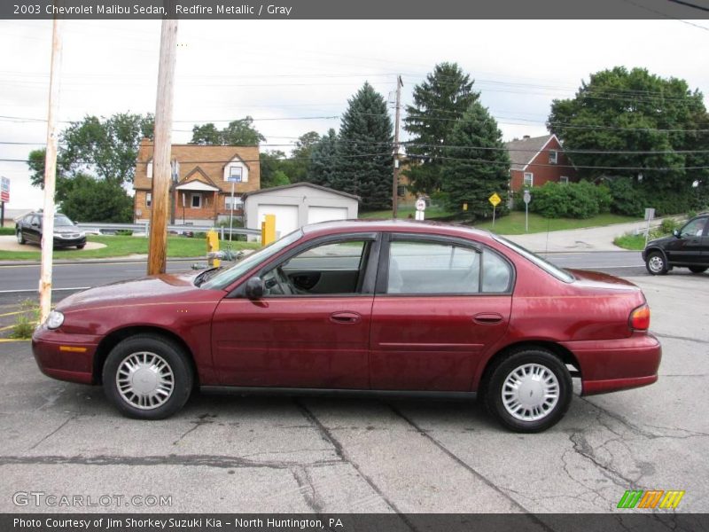 Redfire Metallic / Gray 2003 Chevrolet Malibu Sedan