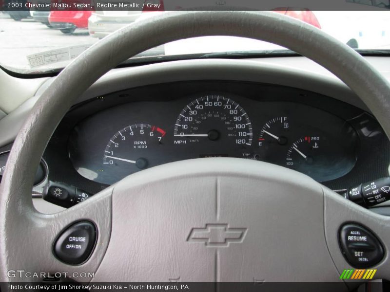 Redfire Metallic / Gray 2003 Chevrolet Malibu Sedan