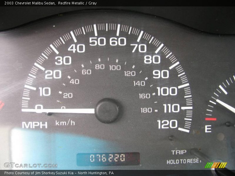 Redfire Metallic / Gray 2003 Chevrolet Malibu Sedan