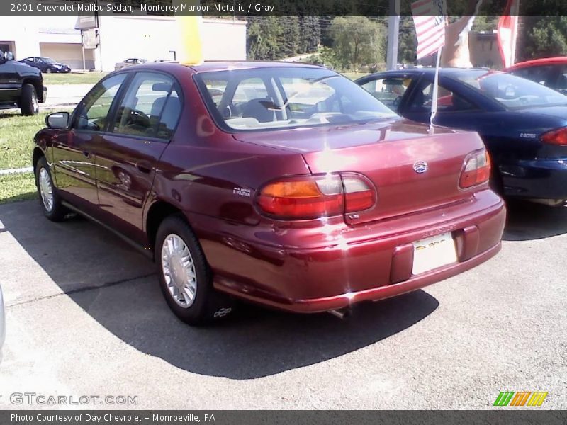 Monterey Maroon Metallic / Gray 2001 Chevrolet Malibu Sedan