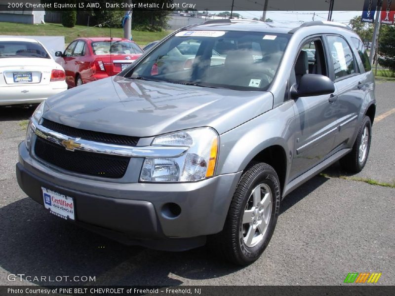 Dark Silver Metallic / Light Gray 2006 Chevrolet Equinox LS AWD