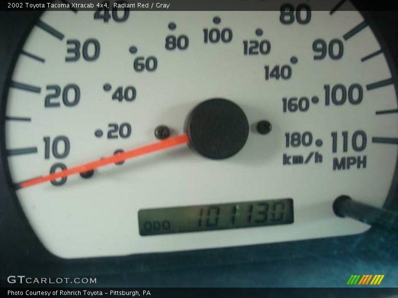 Radiant Red / Gray 2002 Toyota Tacoma Xtracab 4x4