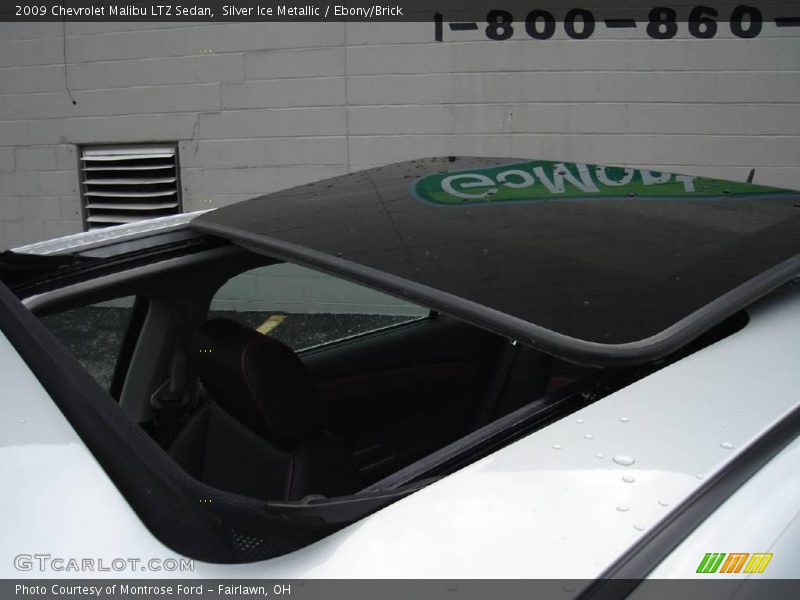 Silver Ice Metallic / Ebony/Brick 2009 Chevrolet Malibu LTZ Sedan