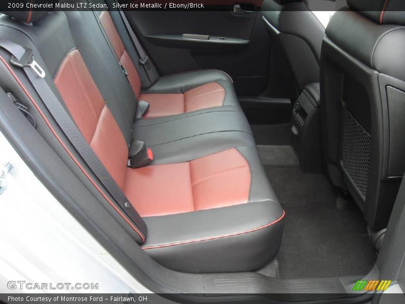 Silver Ice Metallic / Ebony/Brick 2009 Chevrolet Malibu LTZ Sedan