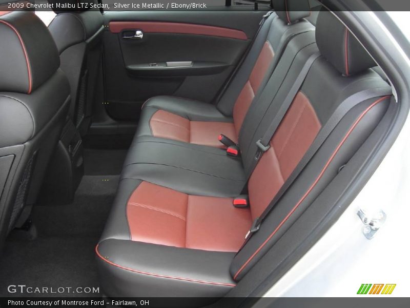 Silver Ice Metallic / Ebony/Brick 2009 Chevrolet Malibu LTZ Sedan