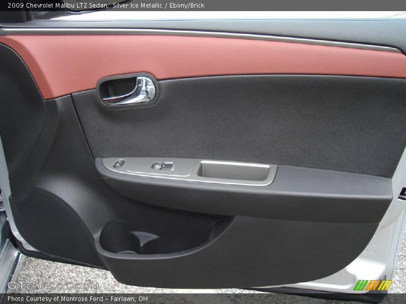 Silver Ice Metallic / Ebony/Brick 2009 Chevrolet Malibu LTZ Sedan