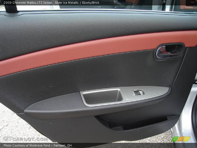 Silver Ice Metallic / Ebony/Brick 2009 Chevrolet Malibu LTZ Sedan
