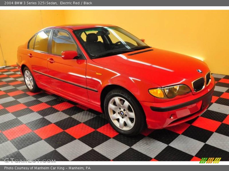 Electric Red / Black 2004 BMW 3 Series 325i Sedan