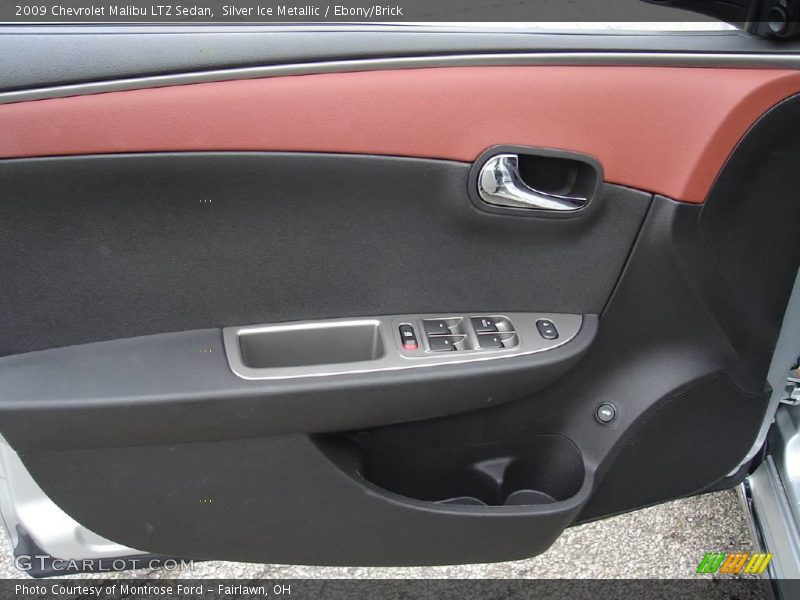 Silver Ice Metallic / Ebony/Brick 2009 Chevrolet Malibu LTZ Sedan