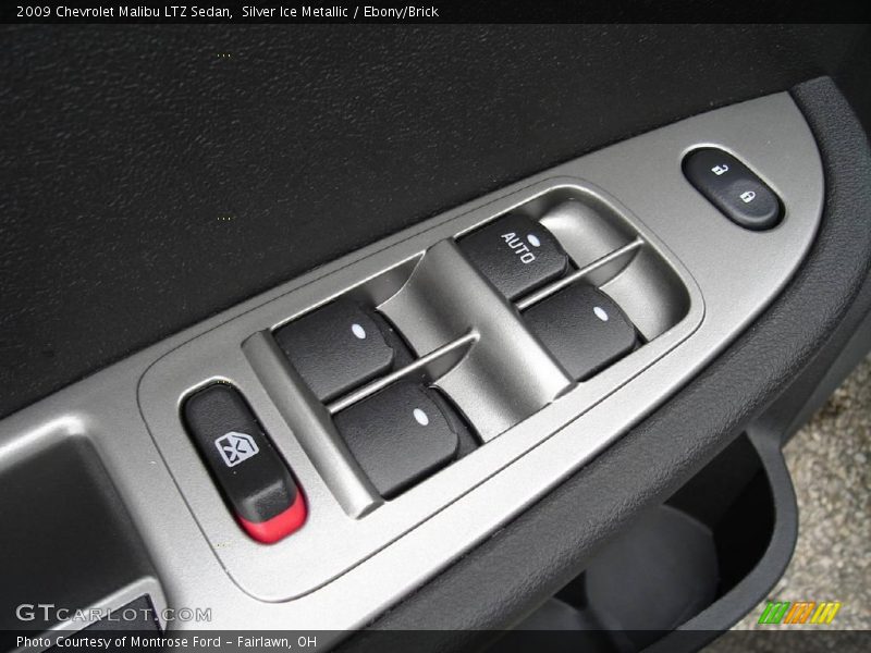 Silver Ice Metallic / Ebony/Brick 2009 Chevrolet Malibu LTZ Sedan