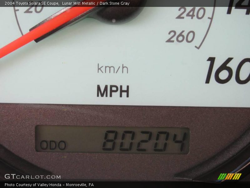 Lunar Mist Metallic / Dark Stone Gray 2004 Toyota Solara SE Coupe