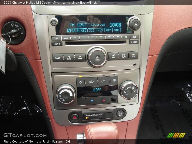 Silver Ice Metallic / Ebony/Brick 2009 Chevrolet Malibu LTZ Sedan