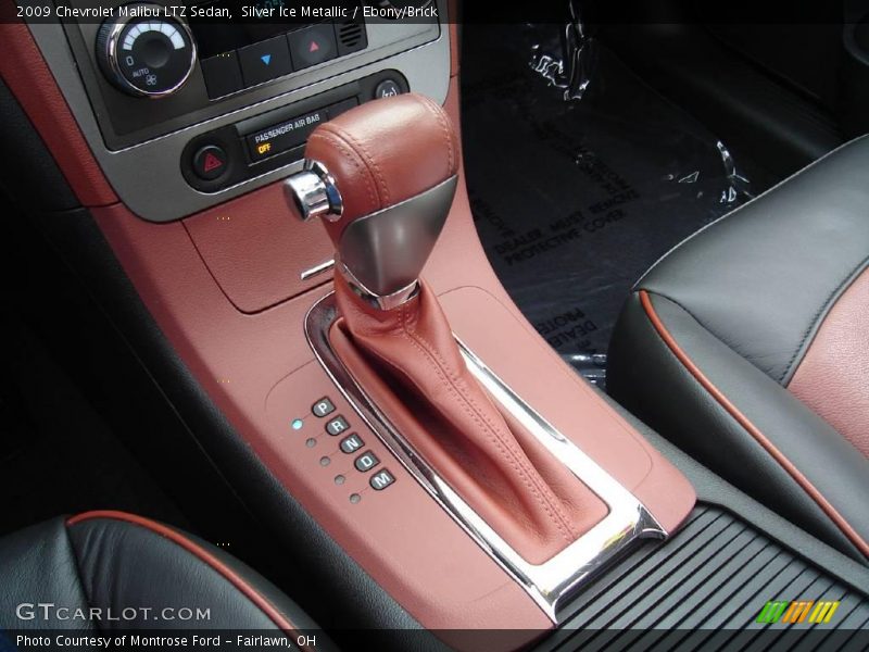 Silver Ice Metallic / Ebony/Brick 2009 Chevrolet Malibu LTZ Sedan