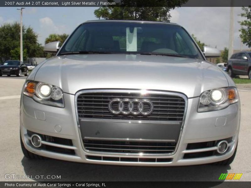 Light Silver Metallic / Platinum 2007 Audi A4 2.0T Cabriolet