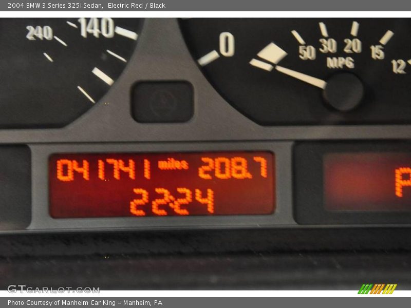 Electric Red / Black 2004 BMW 3 Series 325i Sedan