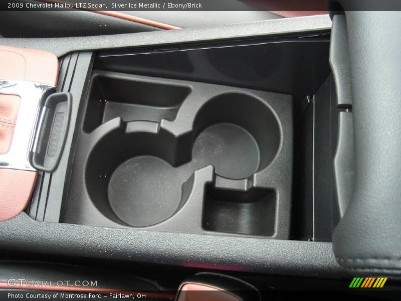 Silver Ice Metallic / Ebony/Brick 2009 Chevrolet Malibu LTZ Sedan