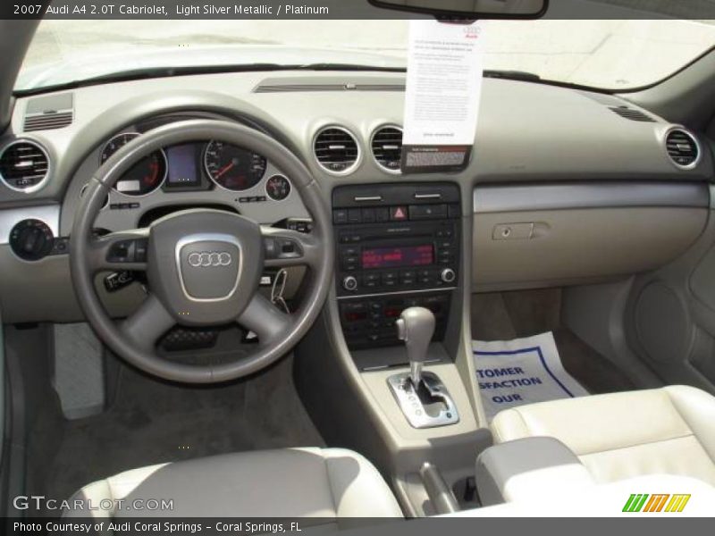 Light Silver Metallic / Platinum 2007 Audi A4 2.0T Cabriolet