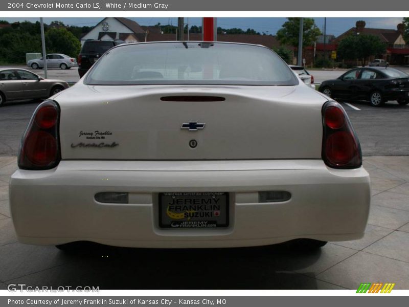 White / Medium Gray 2004 Chevrolet Monte Carlo LS