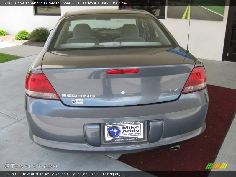 Steel Blue Pearlcoat / Dark Slate Gray 2001 Chrysler Sebring LX Sedan