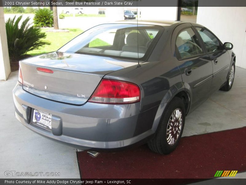 Steel Blue Pearlcoat / Dark Slate Gray 2001 Chrysler Sebring LX Sedan