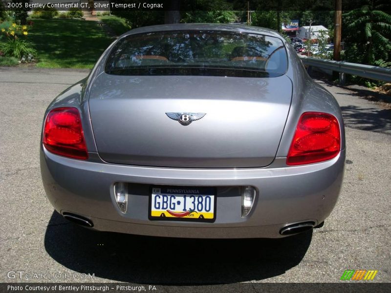 Silver Tempest / Cognac 2005 Bentley Continental GT