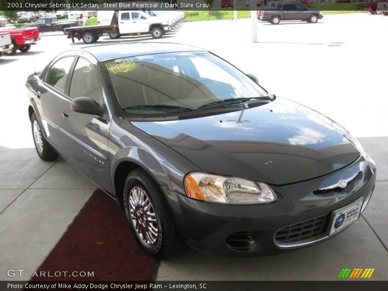 Steel Blue Pearlcoat / Dark Slate Gray 2001 Chrysler Sebring LX Sedan