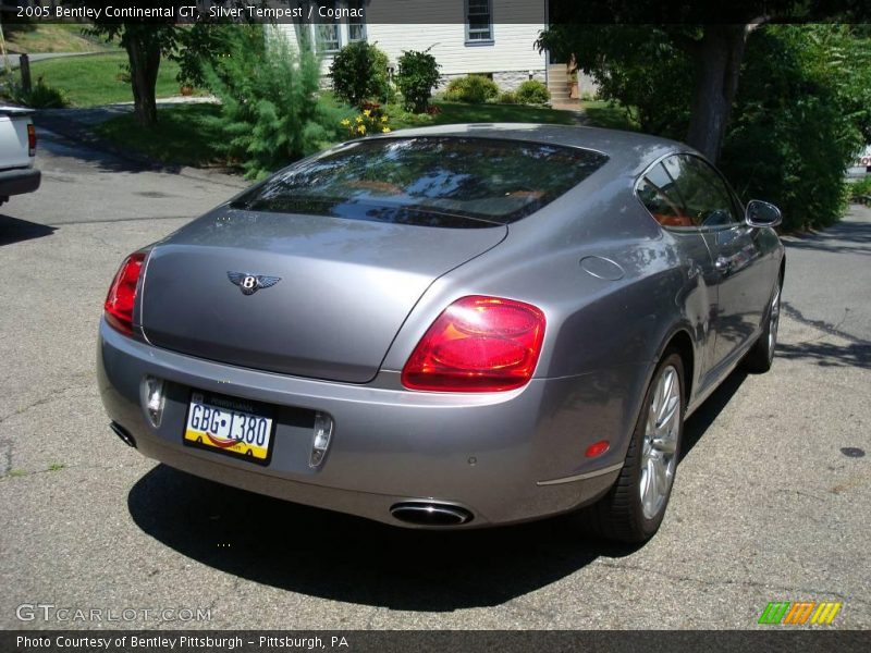 Silver Tempest / Cognac 2005 Bentley Continental GT