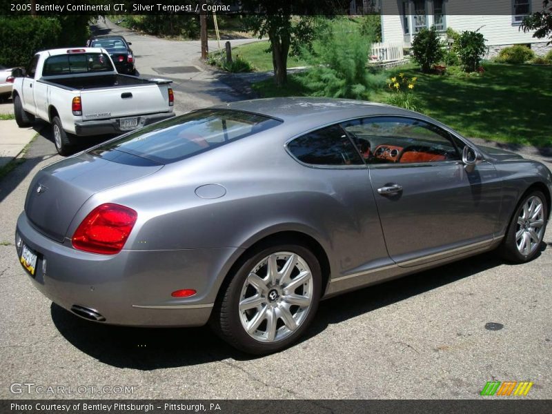 Silver Tempest / Cognac 2005 Bentley Continental GT