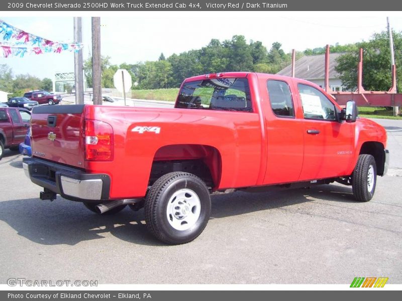 Victory Red / Dark Titanium 2009 Chevrolet Silverado 2500HD Work Truck Extended Cab 4x4