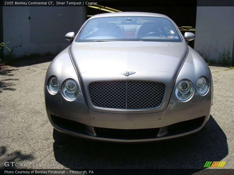Silver Tempest / Cognac 2005 Bentley Continental GT