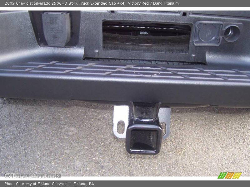 Victory Red / Dark Titanium 2009 Chevrolet Silverado 2500HD Work Truck Extended Cab 4x4