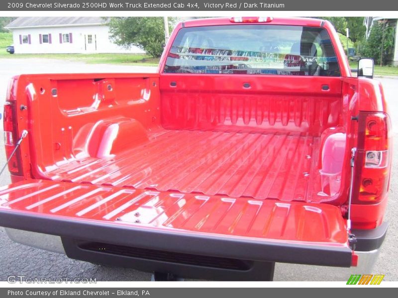 Victory Red / Dark Titanium 2009 Chevrolet Silverado 2500HD Work Truck Extended Cab 4x4