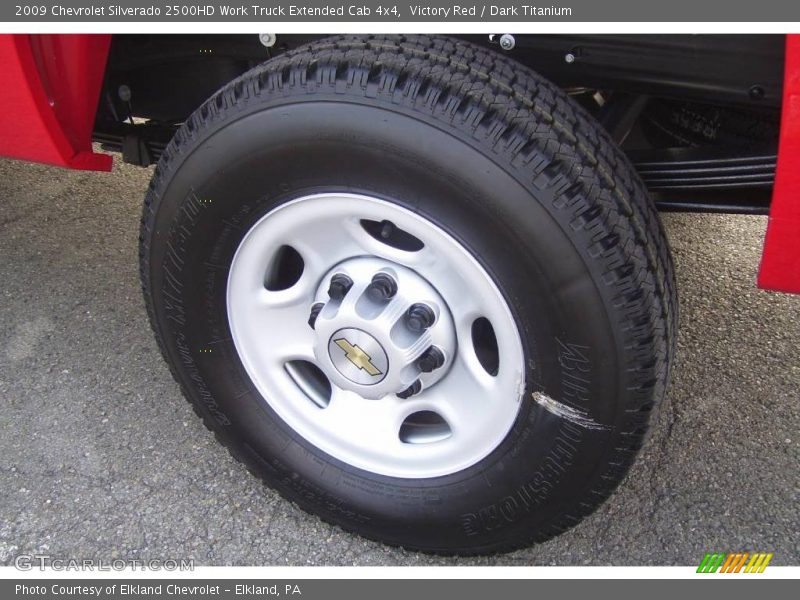 Victory Red / Dark Titanium 2009 Chevrolet Silverado 2500HD Work Truck Extended Cab 4x4