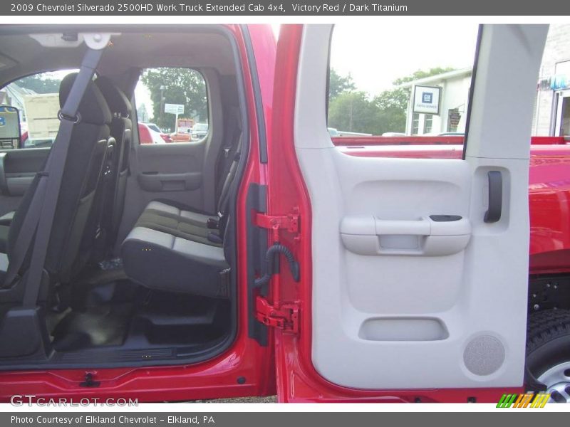 Victory Red / Dark Titanium 2009 Chevrolet Silverado 2500HD Work Truck Extended Cab 4x4