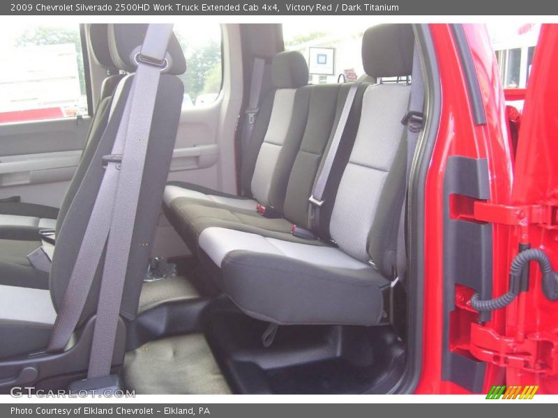 Victory Red / Dark Titanium 2009 Chevrolet Silverado 2500HD Work Truck Extended Cab 4x4