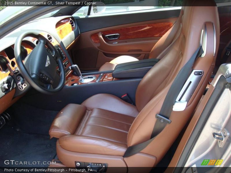 Silver Tempest / Cognac 2005 Bentley Continental GT