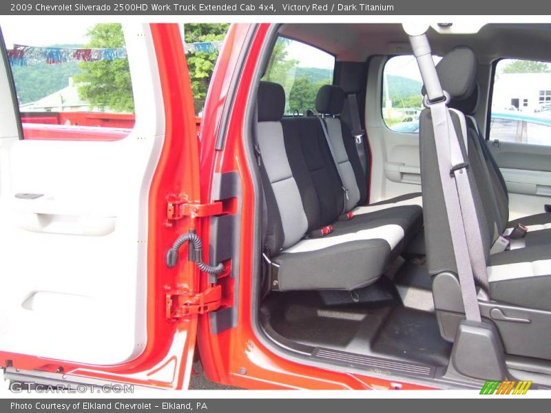 Victory Red / Dark Titanium 2009 Chevrolet Silverado 2500HD Work Truck Extended Cab 4x4