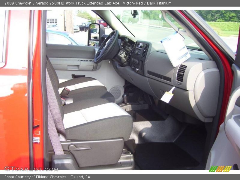 Victory Red / Dark Titanium 2009 Chevrolet Silverado 2500HD Work Truck Extended Cab 4x4