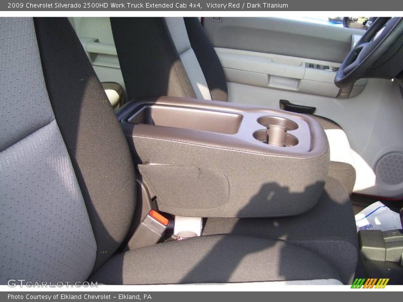 Victory Red / Dark Titanium 2009 Chevrolet Silverado 2500HD Work Truck Extended Cab 4x4