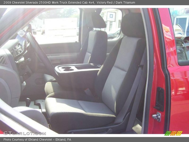 Victory Red / Dark Titanium 2009 Chevrolet Silverado 2500HD Work Truck Extended Cab 4x4