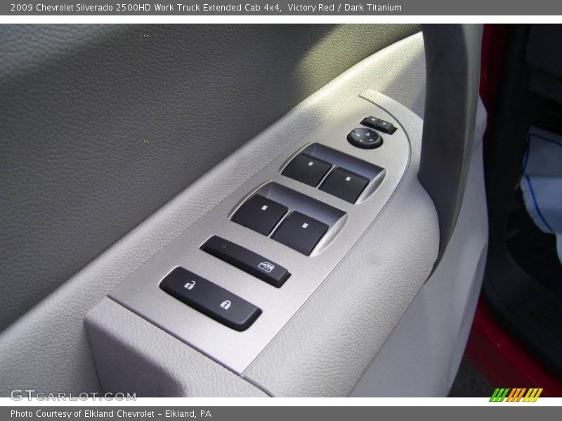 Victory Red / Dark Titanium 2009 Chevrolet Silverado 2500HD Work Truck Extended Cab 4x4