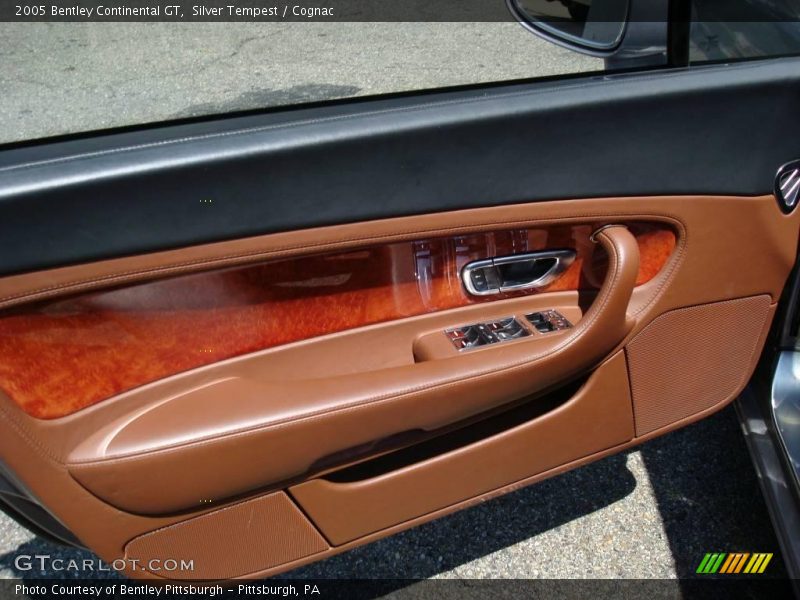 Silver Tempest / Cognac 2005 Bentley Continental GT